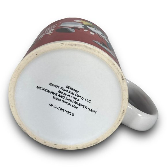 Disney Christmas Mickey Minnie Coffee Mug Cup Festive Cheer 2021 Collectible - Picture 4 of 8